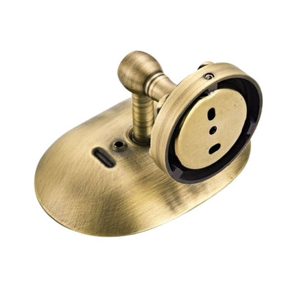 Oval vægmonteret sæbeholder i messing