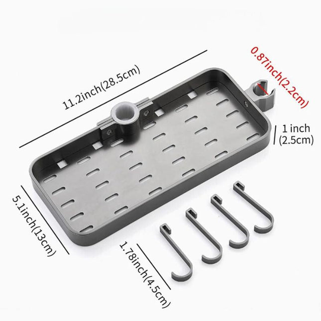 Sort brusehylde til montering på bruserstang