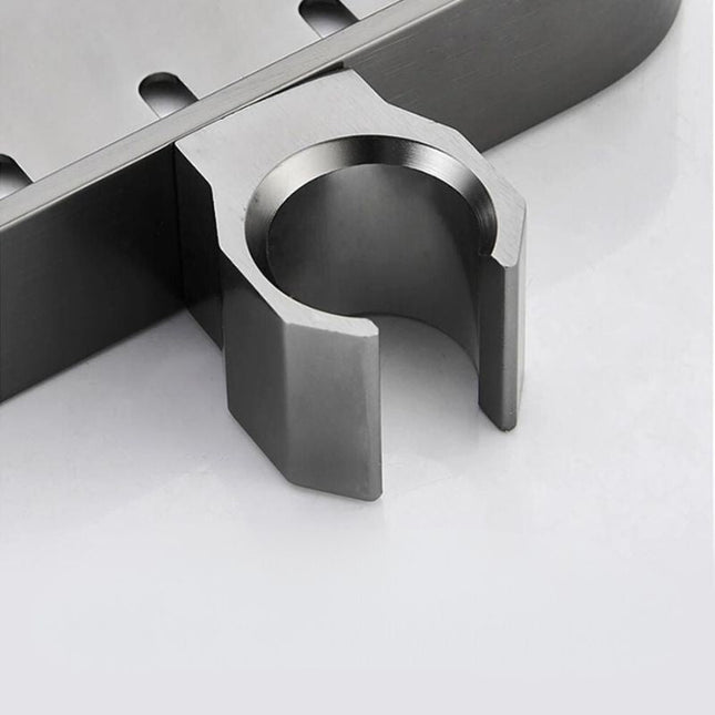 Sort brusehylde til montering på bruserstang